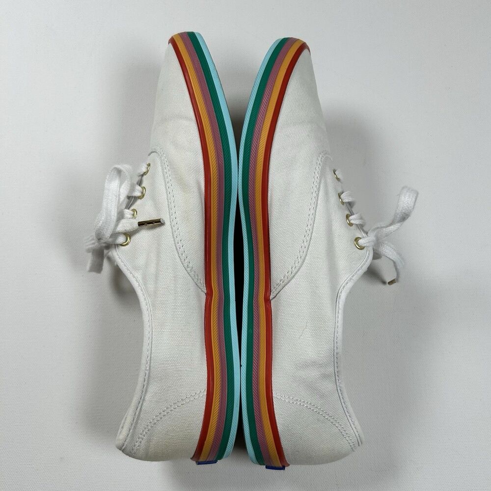 Keds Rainbow Sole Sneakers Tennis Shoes White Dream Foam Womens Size 9/ EUR 40 - Picture 6 of 11